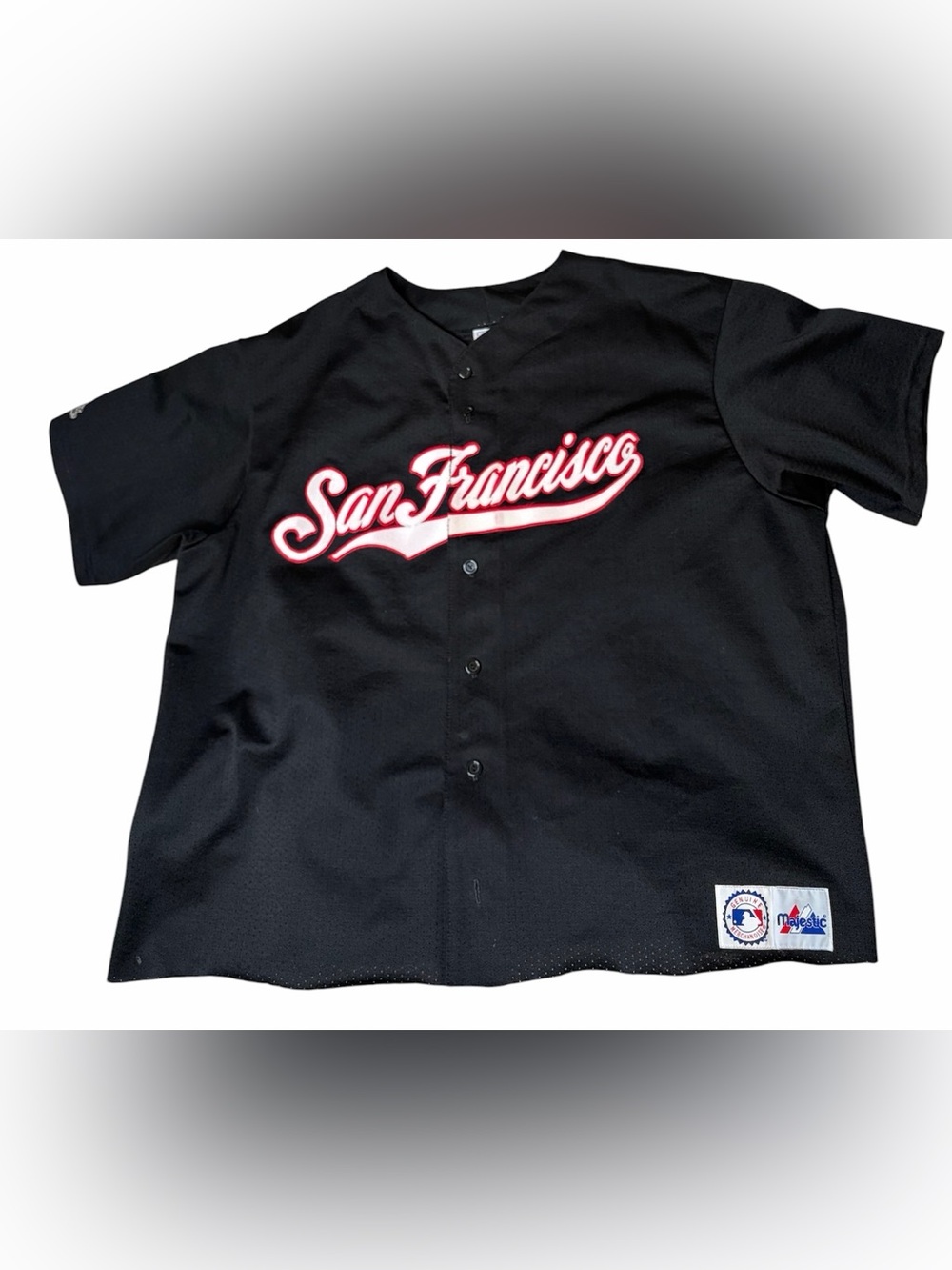⚾️Vintage Majestic San Francisco Giants MLB Black Baseball Jersey Size XXL